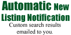 Automatic New Listing Notification, custom search results emailed to you. Search Washington Land.